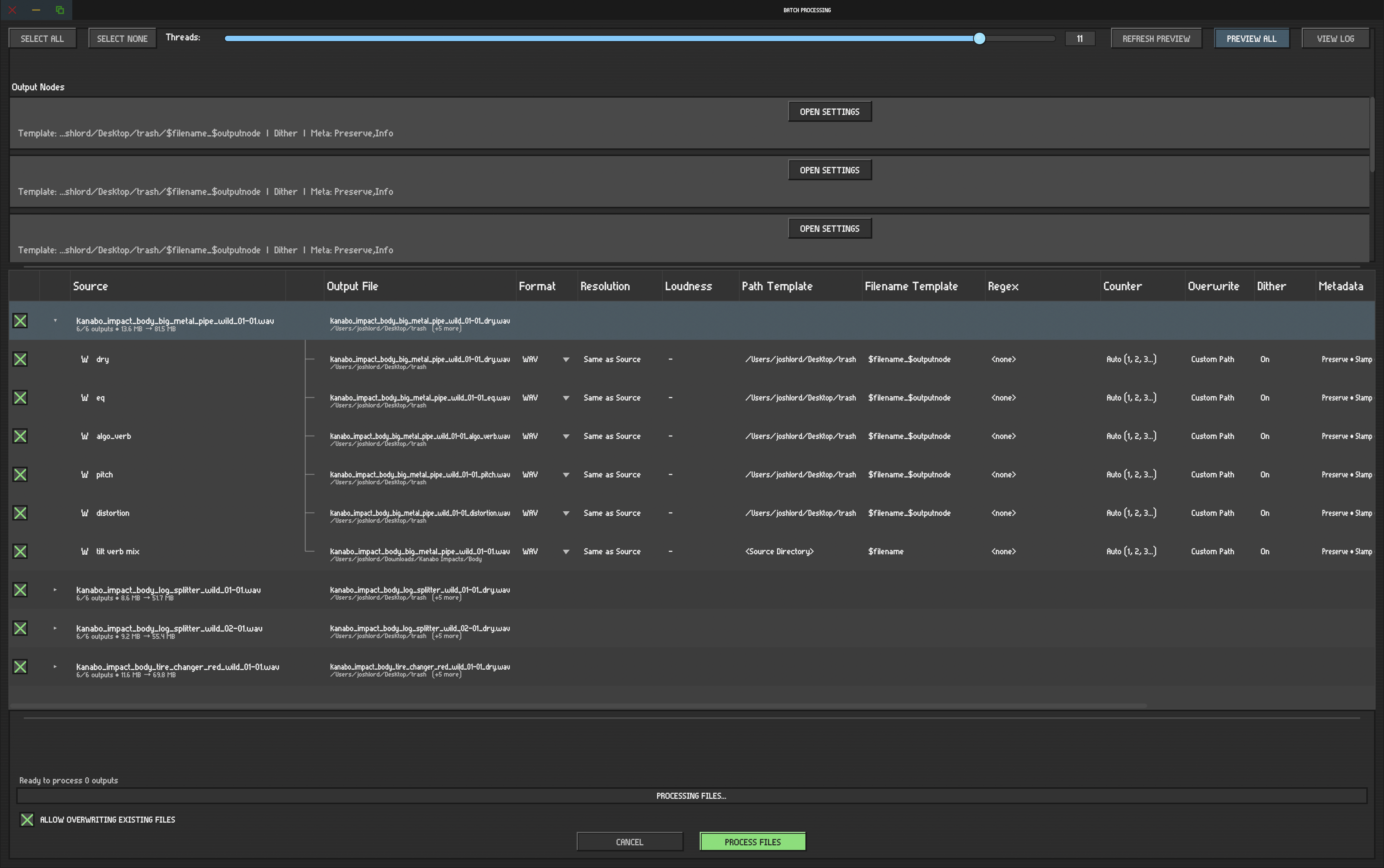 Batchy batch processing view