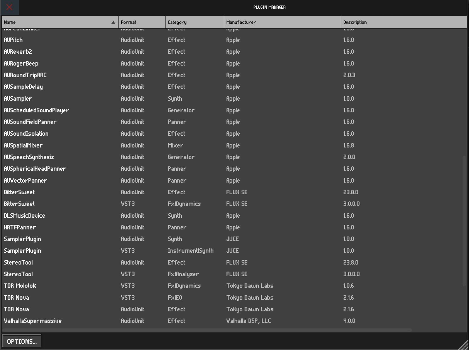 Plugin ecosystem screenshot